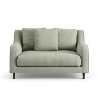 Habitat Swift Fabric Cuddle Chair - Sage Green - Dark Leg