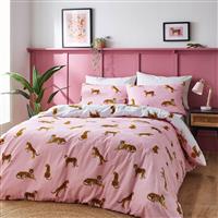 Sassy B Tiger Print Pink Bedding Set - Single