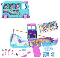 Polly Pocket Pet Mobile Adventure Playset with Micro Dolls