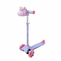 Evo Light Up Mini Cruiser Unicorn 3 Wheel Scooter - Purple