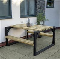 Forest Garden 4 Seater Wooden Garden Picnic Table - Natural