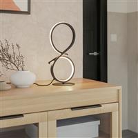 EGLO Serpins Steel LED Table Lamp - Black