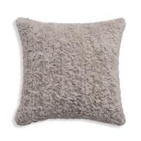 Habitat Faux Fur Textured Cushion - Neutral - 43x43cm