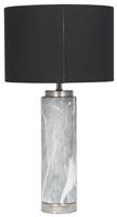Pacific Carrara Ceramic Tall Table Lamp - Grey & Black