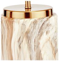 Pacific Carrara Ceramic Stone Effect Table Lamp - Natural