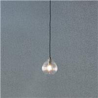 Pacific Ella Glass Teardrop Pendant Light - Brass