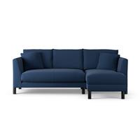 Habitat Aston Right Hand Corner Sofa - Navy Blue - Black Leg