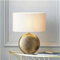 Pacific Mabel Ceramic Dot Textured Table Lamp - Bronze