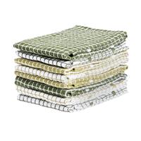 Argos Home Terry Pack of 8 Tea Towels - Green
