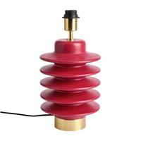 Habitat Emir Totum Mango Wood Base Only Table Lamp - Red