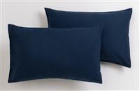 Home Essentials Soft Touch Standard Pillowcase Pair - Navy