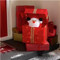 Argos Home Animated Light Up Santa Gift Box