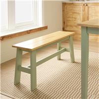 Argos Home Chicago Solid Wood Dining Bench - Sage Green