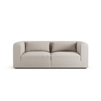Habitat Lars Fabric 3 Seater Sofa - Natural - Ash Leg