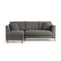 Habitat Aston Left Hand Corner Sofa - Charcoal - Ash Leg