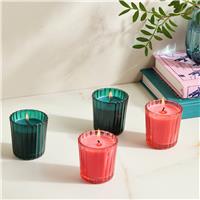 Habitat Ribbed Votive Candle Gift Set of 4