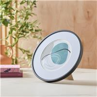 Habitat Black Round Metal Photo Frame