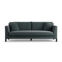 Habitat Aston Fabric 4 Seater Sofa - Charcoal - Black Leg