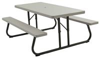 Lifetime 6 Seater Plastic Picnic Table - Grey