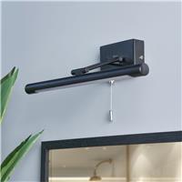 BHS Spa Metal Bathroom LED Wall Light - Black