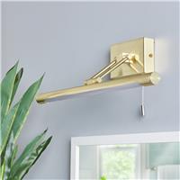 BHS Spa Metal Bathroom LED Wall Light - Brass