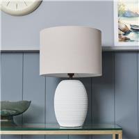 BHS Hive Ceramic Table Lamp - Cream
