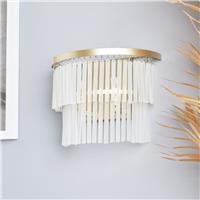 BHS Orta Frosted Glass Wall Light - Brass