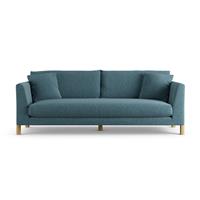Habitat Aston Fabric 4 Seater Sofa - Blue - Ash Leg