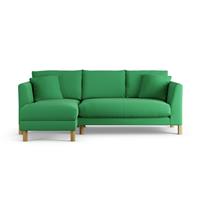 Habitat Aston Left Hand Corner Sofa - Emerald Green-Ash Leg