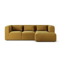 Habitat Lars Right Hand Corner Sofa - Gold - Ash Leg