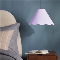 Habitat Scallop Edge Lilac Lampshade - 32cm