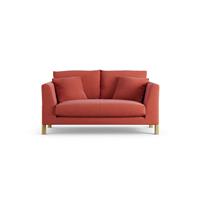 Habitat Aston Fabric 2 Seater Sofa - Papaya - Ash Leg