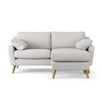 Habitat Ivor Right Hand Corner Sofa - Natural - Ash Leg