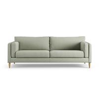 Habitat Newington Fabric 4 Seater Sofa - Sage Green -Ash Leg