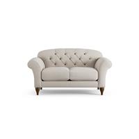 Habitat Brooker Fabric 2 Seater Sofa - Natural - Dark Leg