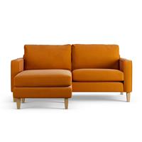 Habitat Flint Fabric Reversible 3 Seater Corner Sofa -Orange