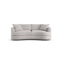 Habitat Sacha Fabric 3 Seater Sofa - Natural - Ash Leg