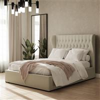 GFW Dakota Kingsize End Lift OttomanBed withMattress-Natural