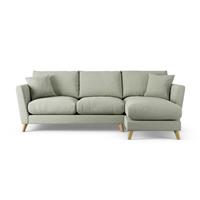 Habitat Lomond Right Hand Corner Sofa - Sage Green - Ash Leg