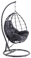 Pacific Blake Metal Hanging Garden Egg Chair - Black