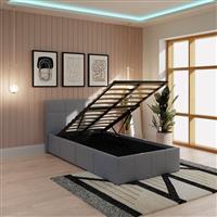 GFW End Lift Single Ottoman Bed - Grey