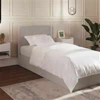 GFW Chiswick Single Side Lift Ottoman Bed with Mattress-Grey