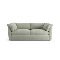 Habitat Wynn Fabric 3 Seater Sofa - Sage Green - Ash Leg