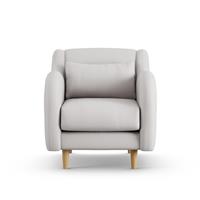 Habitat Turnmill Fabric Armchair - Natural - Ash Leg