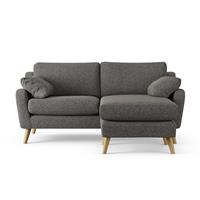 Habitat Ivor Right Hand Corner Sofa - Charcoal - Ash Leg