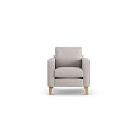 Habitat Flint Fabric Armchair - Natural- Ash Leg