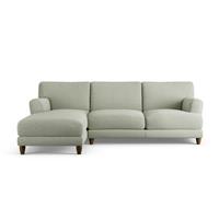Habitat Askem Fabric Left Hand Corner Sofa - Sage Green