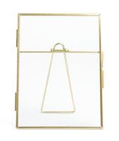 "Habitat Skinny Gold Metal Easel Picture Frame - 5x7"""