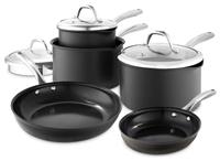 good FOOD Hard Anodised Forged Aluminium 5 piece Pan Set