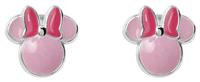Disney Sterling Silver Minnie Mouse Pink Stud Earrings